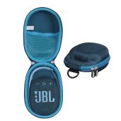 Adada Travel Case for JBL Clip 4 & 5 - Durable Dark Blue Mini Bluetooth Speaker Case