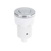Air Button Switch for Massage Bathtubs & Garbage Disposal - Stainless Steel Push Button (28mm, White) - Multipurpose Home Install
