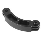 Aluminum Alloy Curved Extension Pivot Arm Mount for GoPro Hero 4-11 & Other Action Cameras
