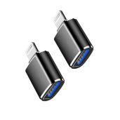 Apple MFi Certified Lightning to USB 3.0 OTG Adapter - 2 Pack for iPhone 13/12/11/XR/XS/8/7, Connect Card Readers & More