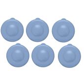 AquaNation Dew Cap Replacement 55mm Snap On Crown Top for 3 & 5 Gallon Water Bottles Leak Proof Reusable BPA-Free Jug Lids 6 Pack