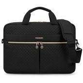 BAGSMART 17.3 15.6 Inch Laptop Bag Briefcase for Women Office Travel Business Black