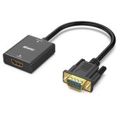 BENFEI HDMI to VGA Adapter with Audio Jack - Connect PC, Laptop, Monitor & Projector Easily