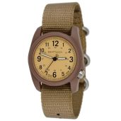 BERTUCCI Field Watch DX3 Coyote Dial Dark Khaki Case Nylon Band 11021 for Outdoor Adventures