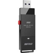 BUFFALO 500GB External SSD - 600MB/s USB-C & USB-A - Fast Storage for PS4/PS5, Windows & Mac