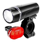BV Bicycle Light Set: Super Bright 5 LED Headlight & 3 LED Taillight for Safe Night Riding