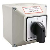 Baomain LW28-32/D303.3D Rotary Changeover Switch 660V 32A - 12 Terminals, 3 Phase Master Switch Box