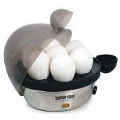 Better Chef Electric Egg Cooker: Boil 7 Eggs Quickly with Stainless Steel Design & Cool Touch Tray