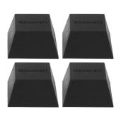 Block Silicone Isolation Feet - 4-Pack Subwoofer Pads for Reduced Vibration & Resonance - 37.5 lbs Capacity for Speakers & Turntables