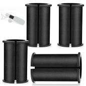 Boao 4 Pcs Microphone Shock Mount Rubber Spacer Tube Compatible with Rode NTG Shotgun Fx3 Mic Sleeve Washer