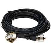 Browning BR1015 UHF Fully Enclosed NMO Hole Mount with Preinstalled UHF Male PL259 Connector for Reliable Antenna Installation