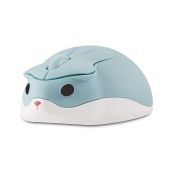 CHUYI Hamster Wireless Silent Mouse - Cute 1200DPI Portable Mice for Kids, Travel, Home & School - Perfect Gift in Light Blue