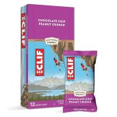 CLIF BARS Chocolate Chip Peanut Crunch - Organic Plant-Based Energy Bars (12 Count) - Vegetarian & Kosher Protein Snack