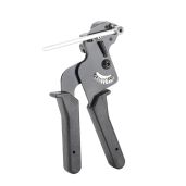 65 Manganese Steel Cable Tie Tool - Automatic Tensioner & Cutter for 12mm Ties, Durable Black Design