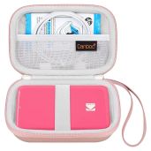 Canboc Rose Gold Carrying Case for KODAK Step Mini Printer - Fits Photo Paper & USB Cable