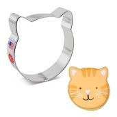 "Ann Clark Cat Face Sandwich & Cookie Cutter - 4" Fun Baking Tool for Cat Lovers"
