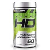 Cellucor Super HD: Boost Focus & Energy with Capsimax, Green Tea & 160mg Caffeine - 60 Servings for Men & Women