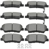 SCITOO 8pcs Ceramic Brake Pads Kit for 2011-2016 Hyundai Elantra & Coupe | 2013-2017 Elantra GT