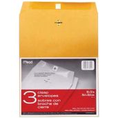 Buy Clasp Envelopes 10x13, 24lb Kraft - 3 Pack Set of 6 for Secure Mailing