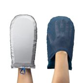 Conair Complete Care Steaming Mitt: Protect Your Garments with Silver & Blue Design