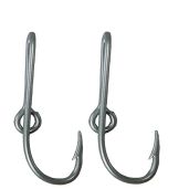 Custom Colored Eagle Claw Silver Hat Fish Hooks Set of Two Hat Hook Pins for Caps