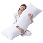 DOWNCOOL Large Body Pillow Insert - Soft, Breathable 20x54 Inch Full Body Pillow for Side Sleepers
