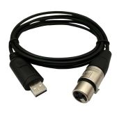 DSD TECH SH-RS09B USB to DMX Cable - 5.9FT for Freestyler & PI Open Lighting