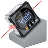 Digital Angle Finder with Laser & Magnetic Gauge - Precision Woodworking Tool for Accurate Measurements