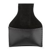 Dioche Portable PU Leather Pool Cue Chalk Holder with Clip - Black Billiard Chalk Pouch