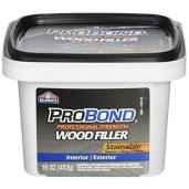 ELMERS Stainable Wood Filler 1 Pint (P9891) - 16 oz Brown for Perfect Repairs