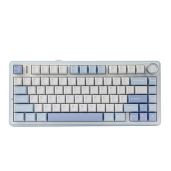 EPOMAKER x Aula F75: Wireless 75% Gasket Mechanical Keyboard with RGB, Hot Swappable, & Five-Layer Padding - Sea Salt Blue