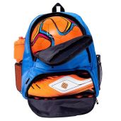 ERANT Athletic Soccer Backpack Extra Large Sports Bag with Ball and Cleat Compartment Durable Design for Boys and Girls Blue