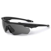 ESS CrossBlade ONE Eyeshield in Smoke Gray & Black - Ultimate Eye Protection for Outdoor Sports