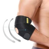 Adjustable Elbow Brace with Dual-Spring Stabilizer for Golfers & Tennis Elbow Relief | Arthritis & Tendonitis Support