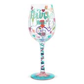 Enesco Lolita Nurse Hand-Painted Wine Glass - Artisan Multicolor Design, 440ml