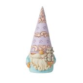 Enesco Jim Shore Heartwood Creek Gnome Holding Cat Figurine - 5.75 Inch Multicolor Collectible