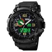 FANMIS Mens Military Sports Watch Analog Digital Multifunction Waterproof 50M Stopwatch Alarm Countdown 12H 24H Backlight