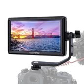 FEELWORLD FW568 V3: 6-Inch 4K HDMI Camera Monitor with Sunshade & Tilt Arm for DSLR - Ultra Bright 1920x1080 IPS Display