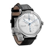 FEICE Bauhaus Mechanical Watch for Men - Waterproof Automatic Dress Watch with Leather Bands & Date - FM202