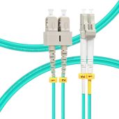 FLYPRO 1M SC to LC OM4 Fiber Patch Cable - 40GB/100GB Multimode Options (1m-50m) | LSZH 50/125um