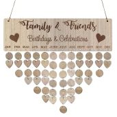 DIY Wooden Birthday & Anniversary Reminder Calendar for Family & Friends - Perfect Hanging Decoration