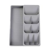 Faridabio Expandable Silverware Organizer Tray for Kitchen Drawers - Perfect Cutlery Storage for Spoons & Forks