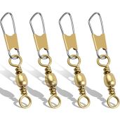 100pcs Fishing Barrel Swivels with Snap - High Strength Connectors for Tackle & Accessories