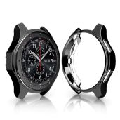 FitTurn Compatible with Gear S3 Frontier SM-R760 Case,Soft TPU Fashion Metal Color Frame Shock Resistant Proof Cover Protector Shell for Samsung Gear S3 Frontier SM-R760, Galaxy Watch 46mm SM-R800