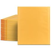 Fosmon Extra Wide Kraft Bubble Mailers 6.5x10 (50 Pack) - Strong Adhesive Shipping Envelopes for Books, Games, Jewelry & Gifts