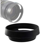 Fotasy 46mm Metal Curved Lens Hood - Vented Screw-in for Fuji, Leica, Panasonic, Olympus, Sony Lenses