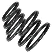 Fotodiox 7-Piece Metal Step Down Ring Set: Anodized Black, 77-49mm Sizes for Perfect Lens Adaptation