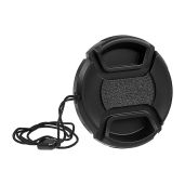 Fotodiox 55mm Inner Pinch Lens Cap & Cover with Cap Keeper - Protect Your Lens!