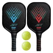 Franklin Sports Pickleball Starter Set: 2 Paddles & 2 X-40 Balls - USAPA Approved for Ultimate Fun!