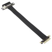 GINTOOYUN PCIe 4X Extension Cable - 23cm Riser Adapter for Graphics Card, PCI-Express 3.0 Male to Female, 180 Degree